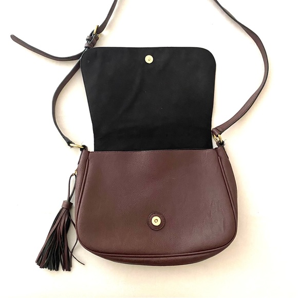 Calvin Klein Purple Tassel Shoulder Bag - Picture 3 of 9